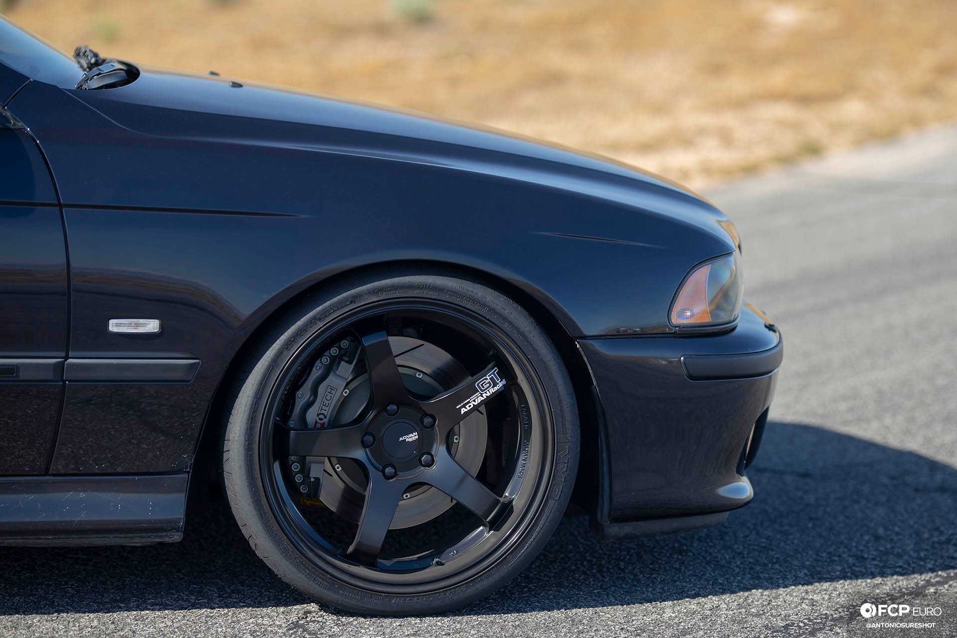 E39 BMW M5 S62 MotoIQ Advan Wheels KW Suspension Stoptech