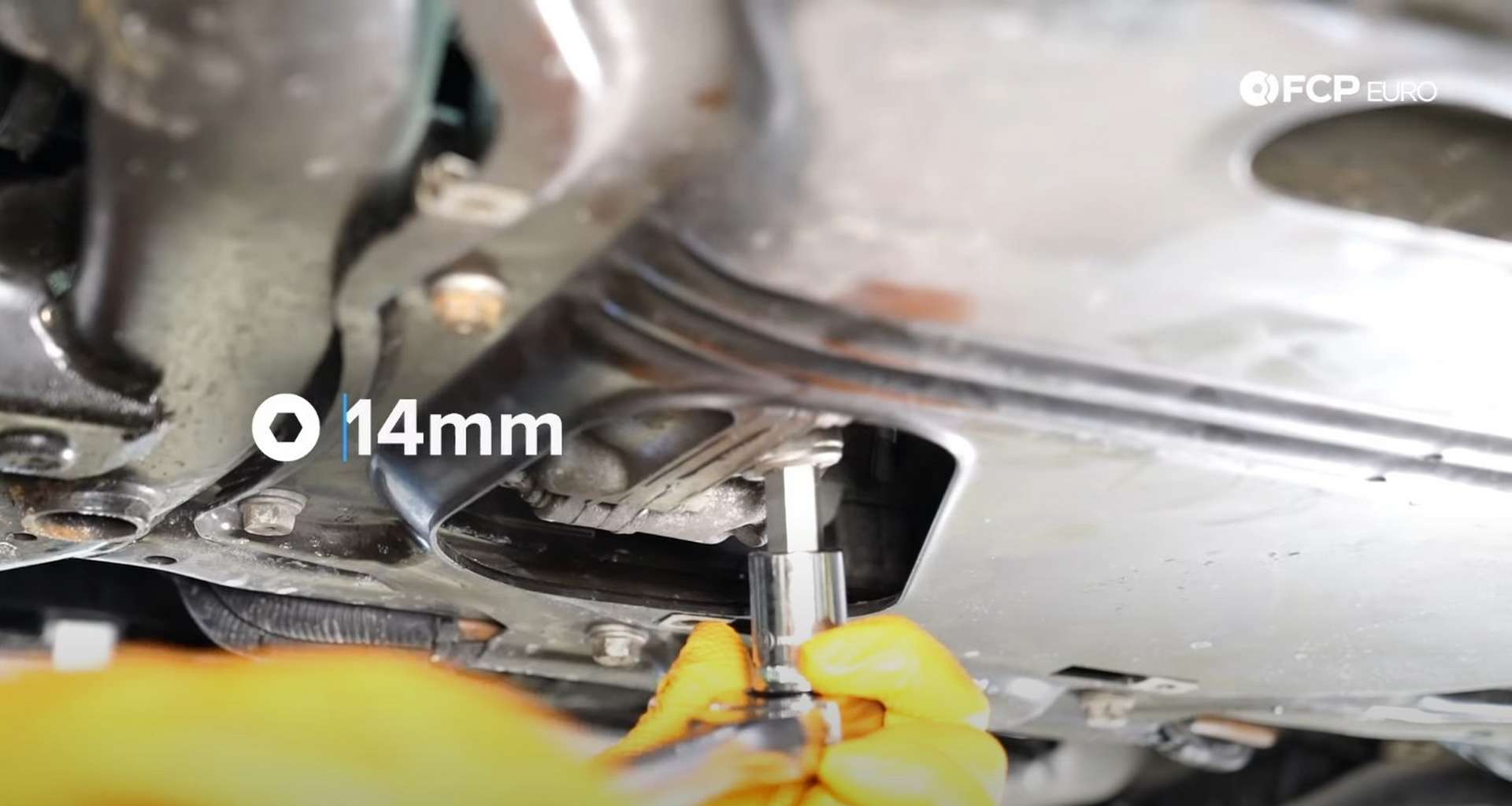 DIY BMW F30 Front Differential Fluid Replacement removing the drain plug