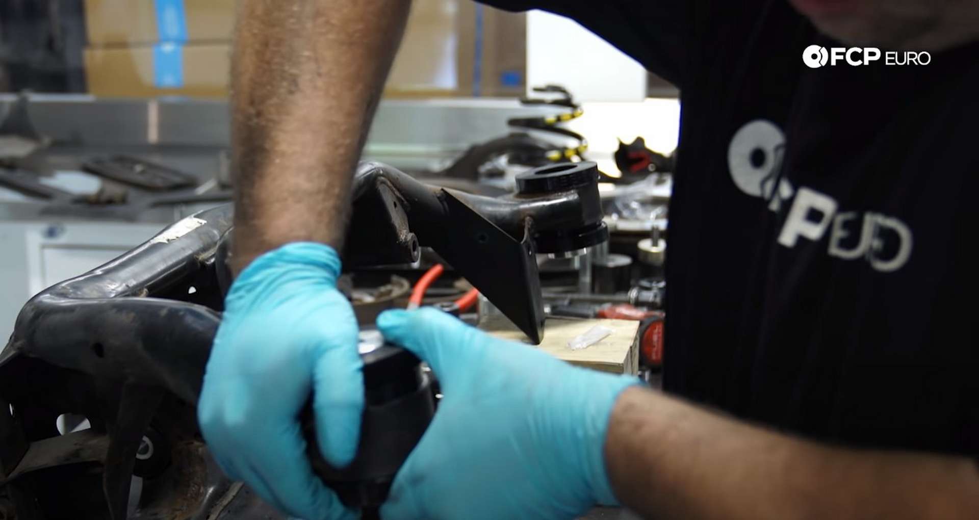 DIY E46 BMW M3 Rear Subframe Refresh Part 2 installing the subframe mount bushings