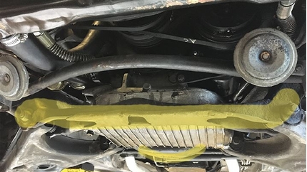 Mercedes 107 Subframe Failure