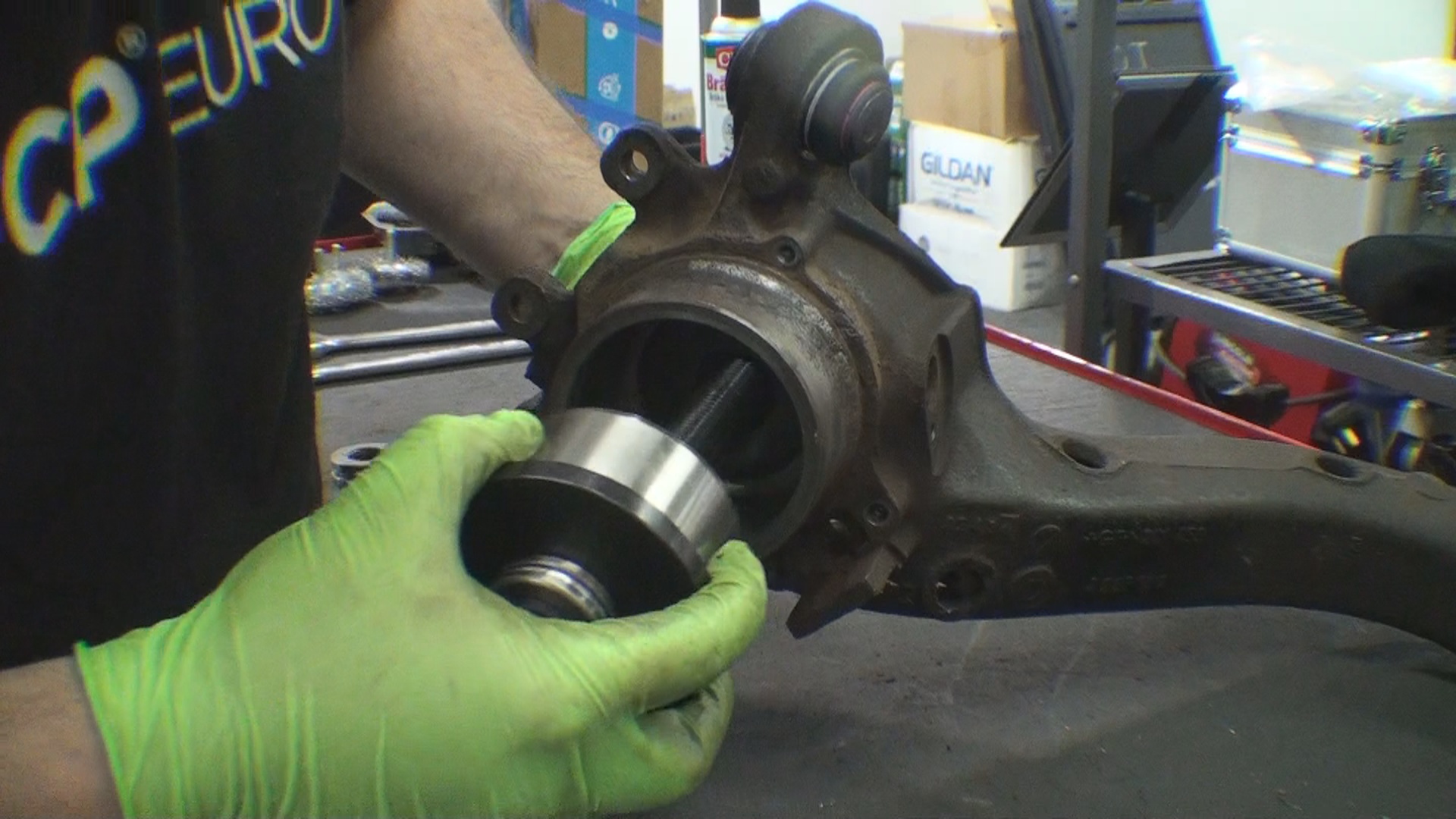 Pressing in an E36 M3 Rear Wheel Bearing