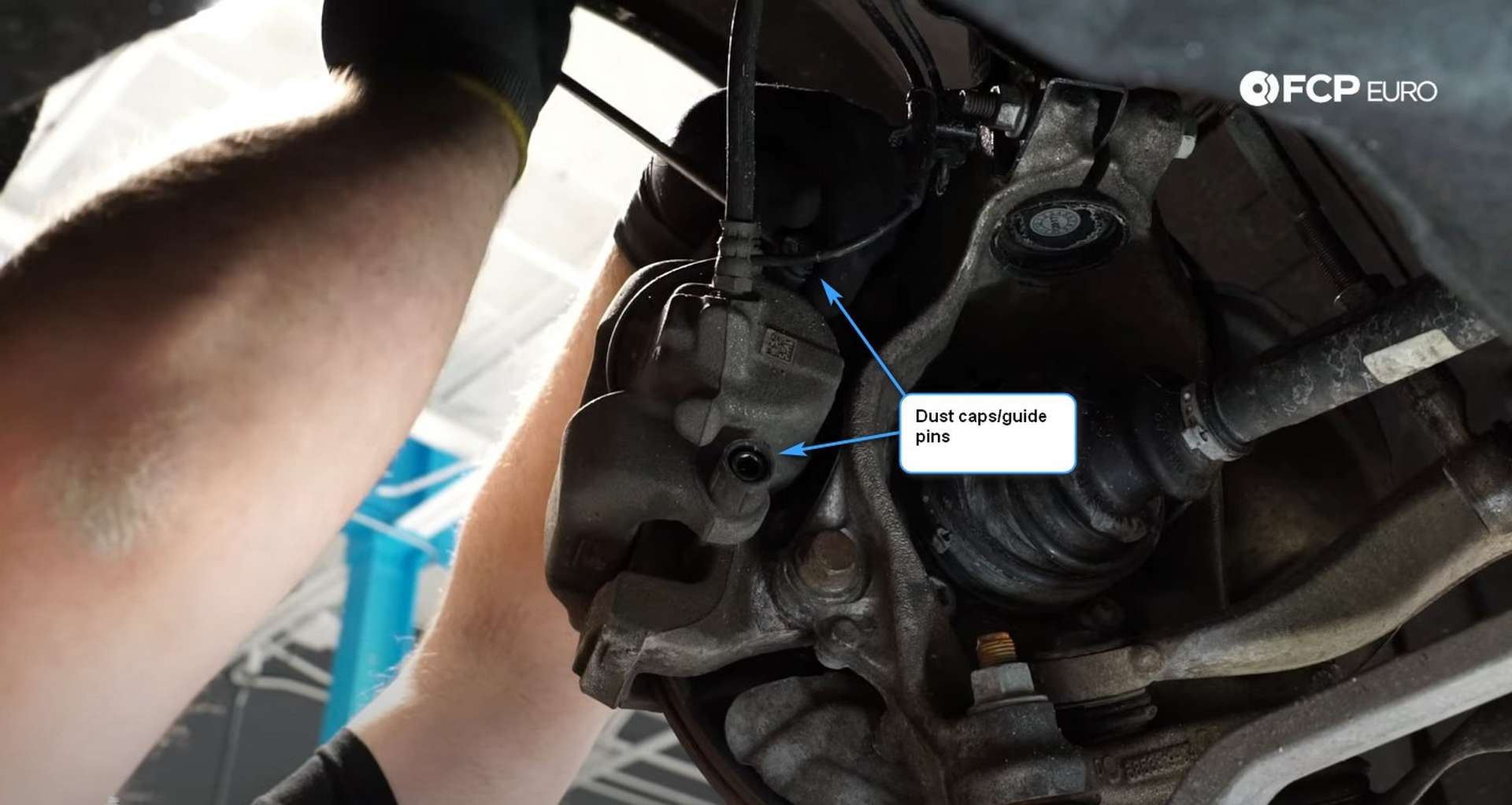 03-DIY-BMW-F30-Front-Brake-Service_Removing-The-Caliper