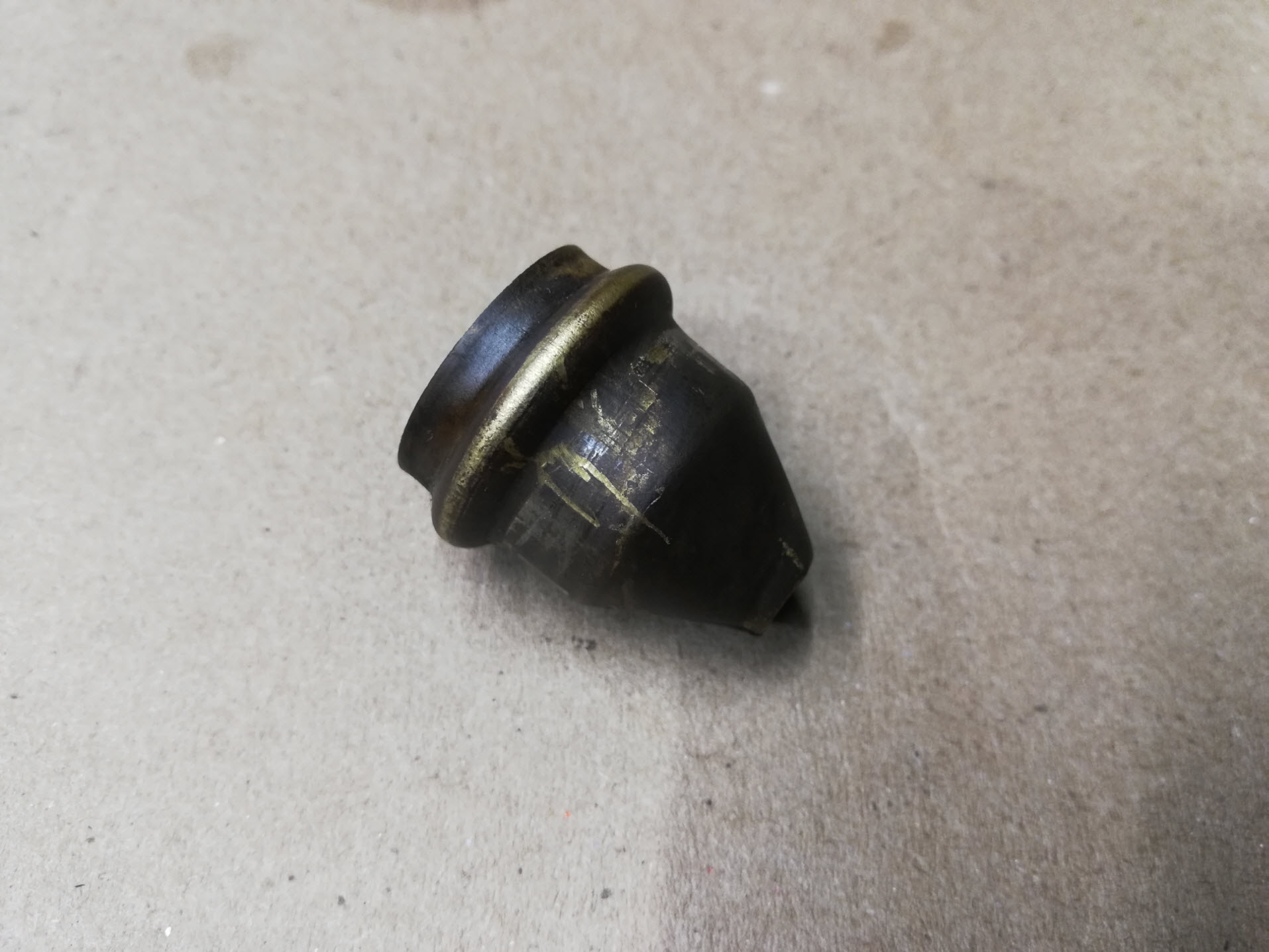Porsche 911 oil breather restrictor detail.
