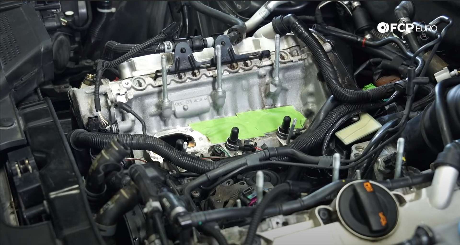 DIY Audi 3.0t Walnut Blasting Intake Valves prepping the engine for walnut blasting