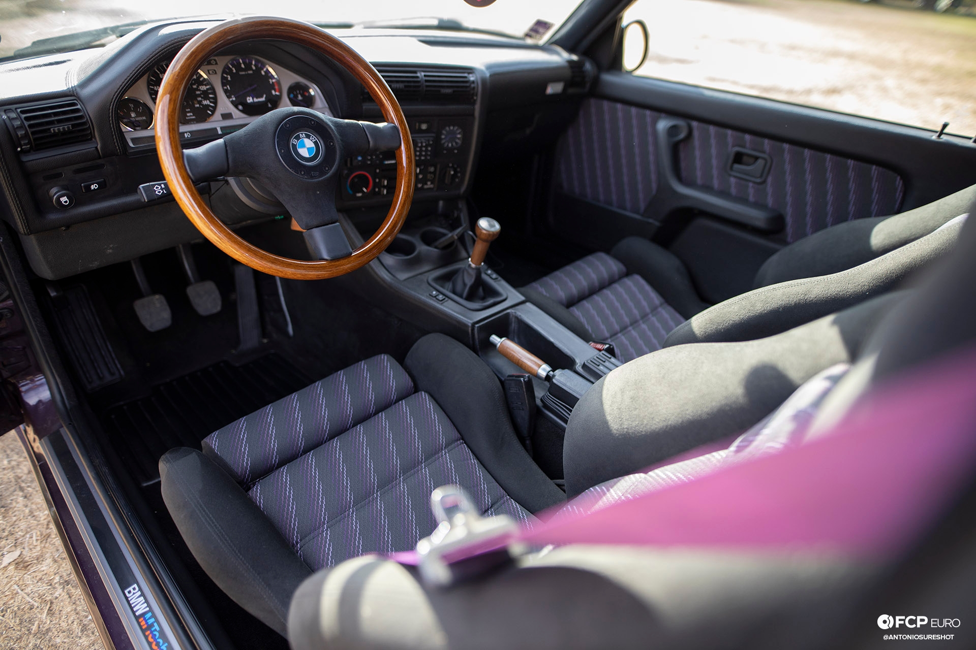 CAtuned Daytona Violet E30 BMW Interior