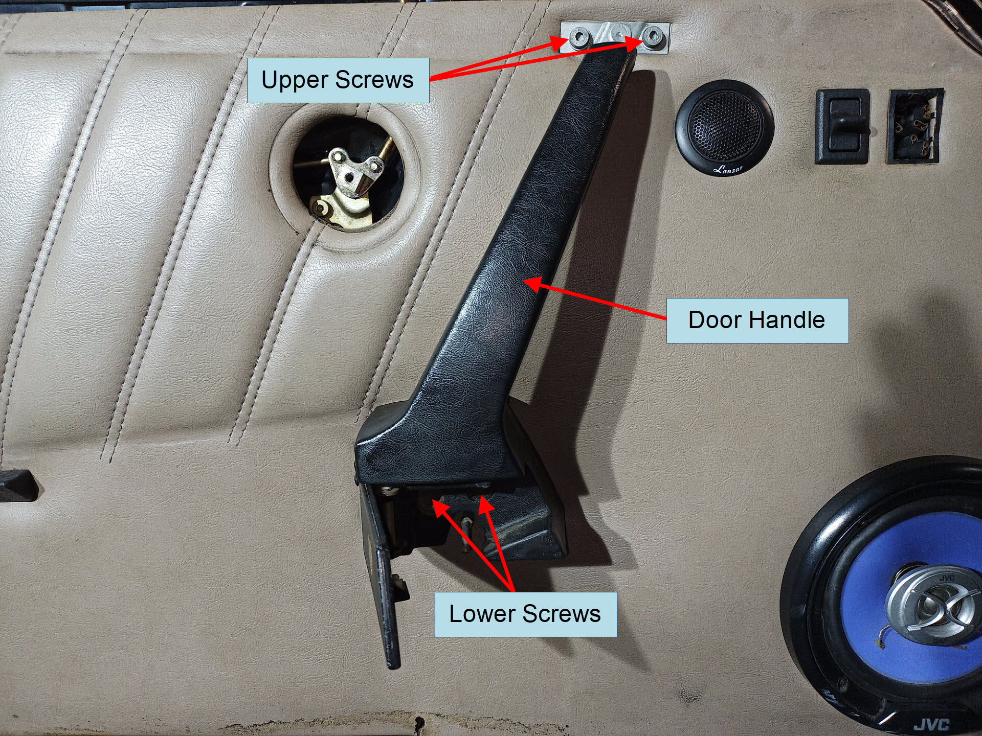 air-cooled porsche 911 release handle removal