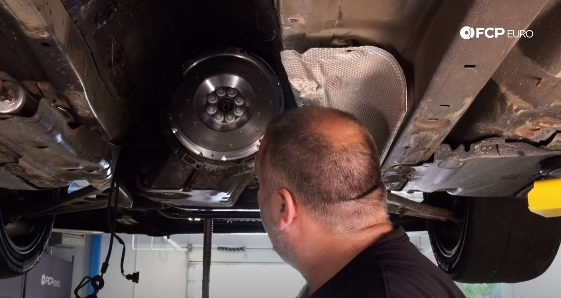 DIY BMW E46 Clutch Replacement protective coating wiped away