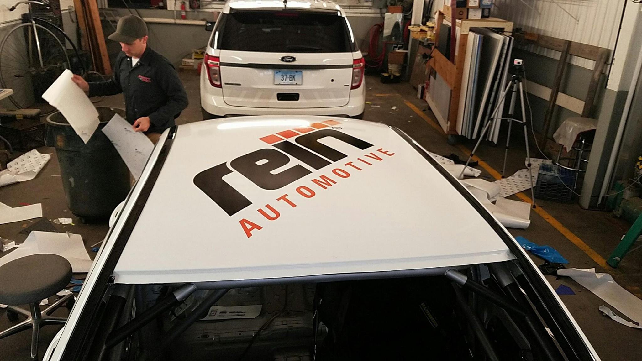 Mercedes C300 Race Car - Wrap, Vinyl, Logos