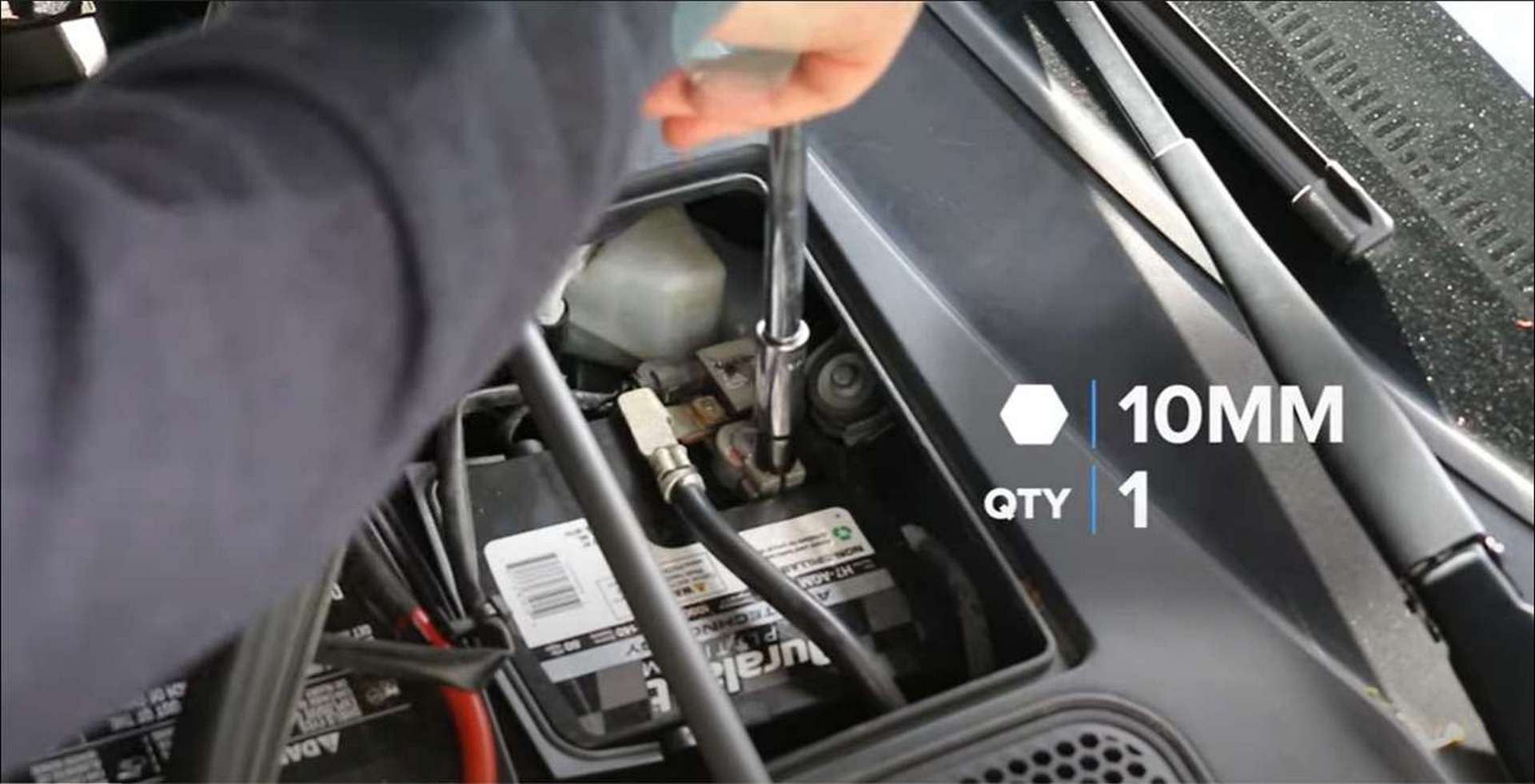 DIY Volvo Cabin Filter battery terminals