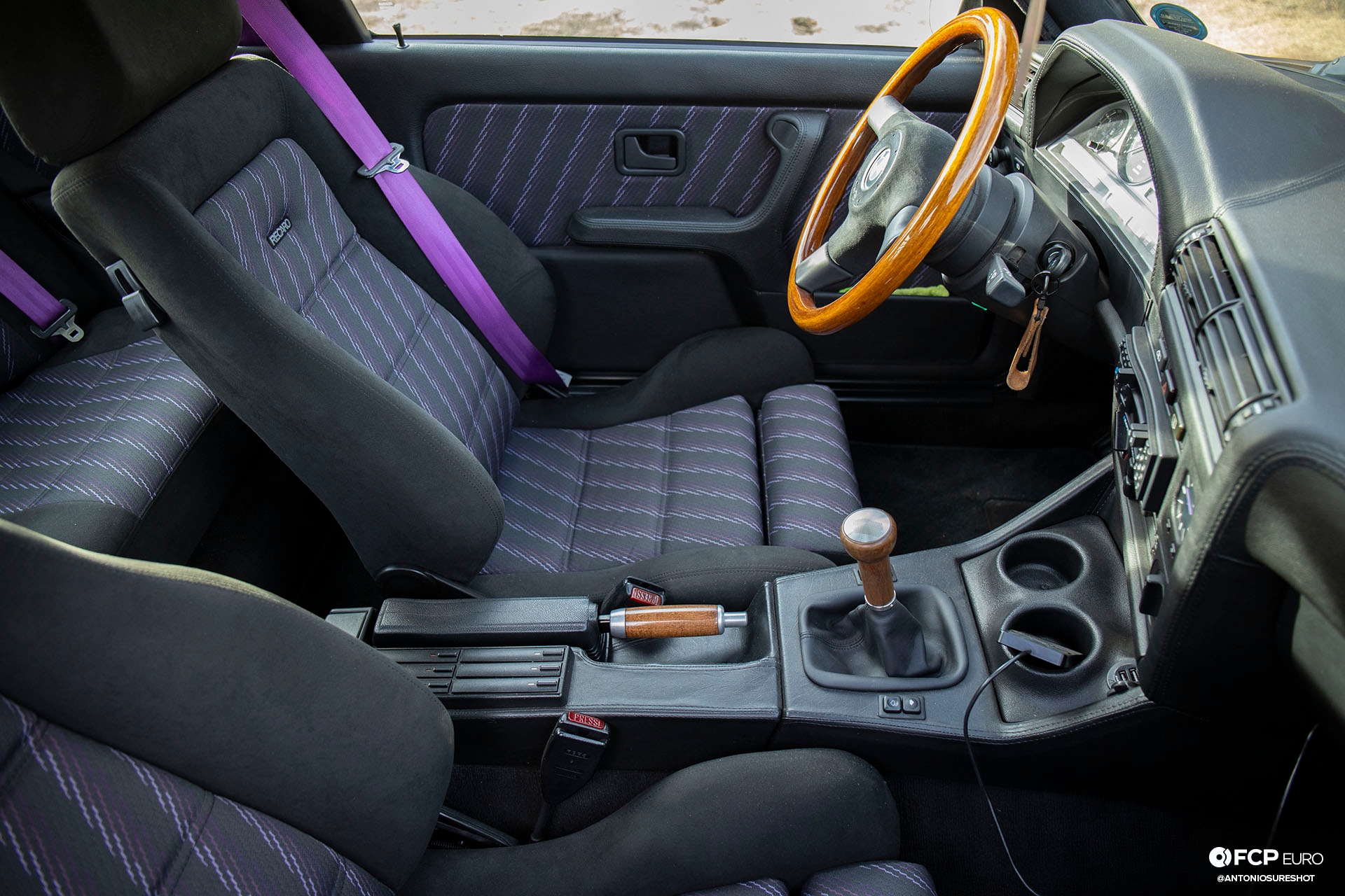 CAtuned Daytona Violet E30 BMW Interior