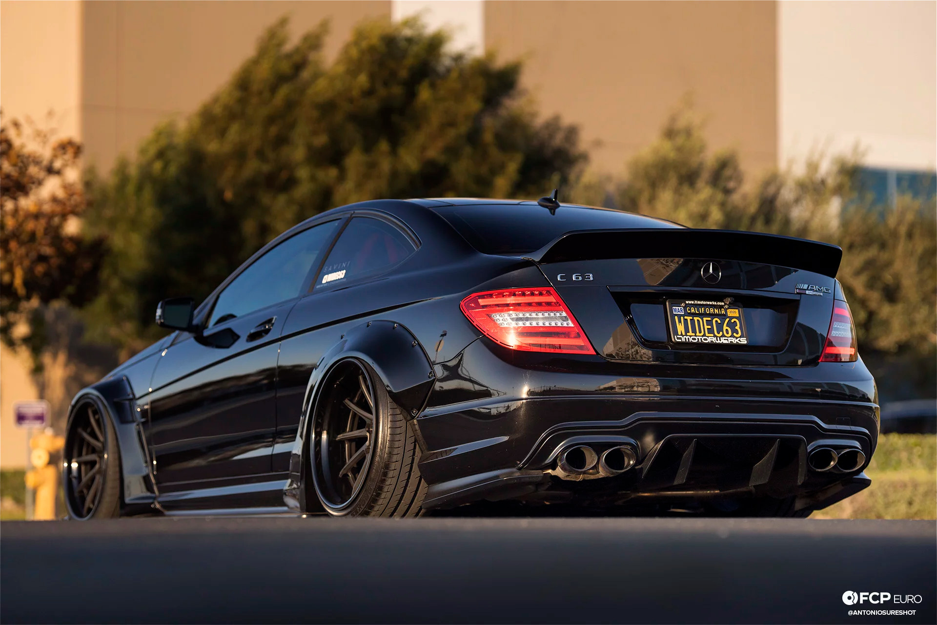 Weistec Supercharged Mercedes-AMG C63 Liberty Walk Rear Quarter