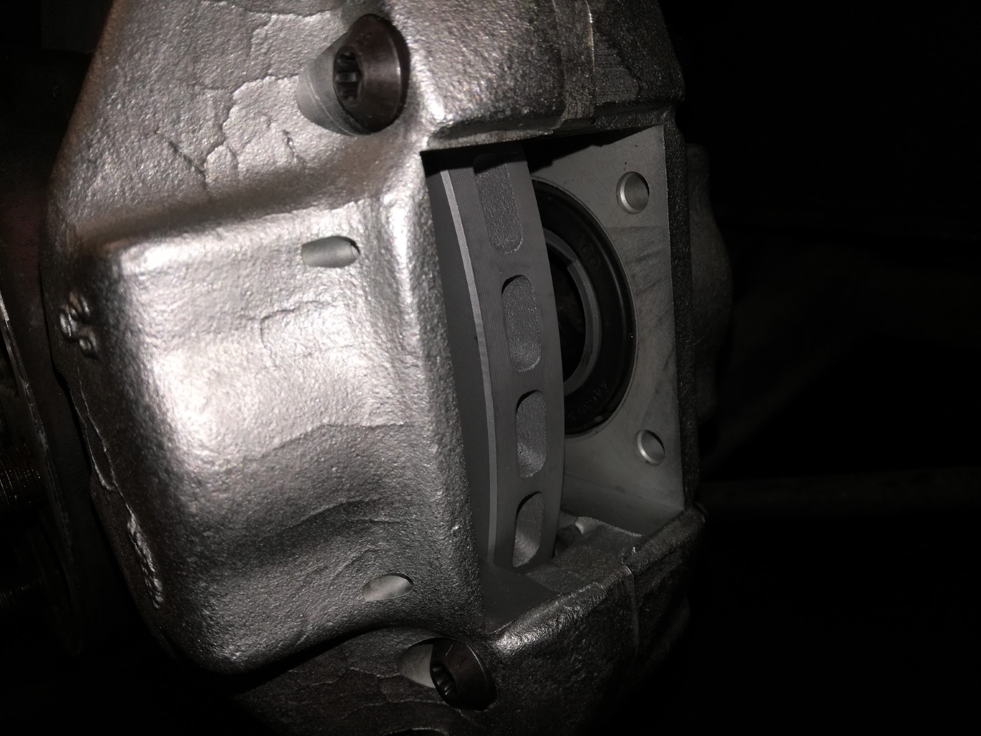 Air-cooled Porsche 911 front caliper replacement