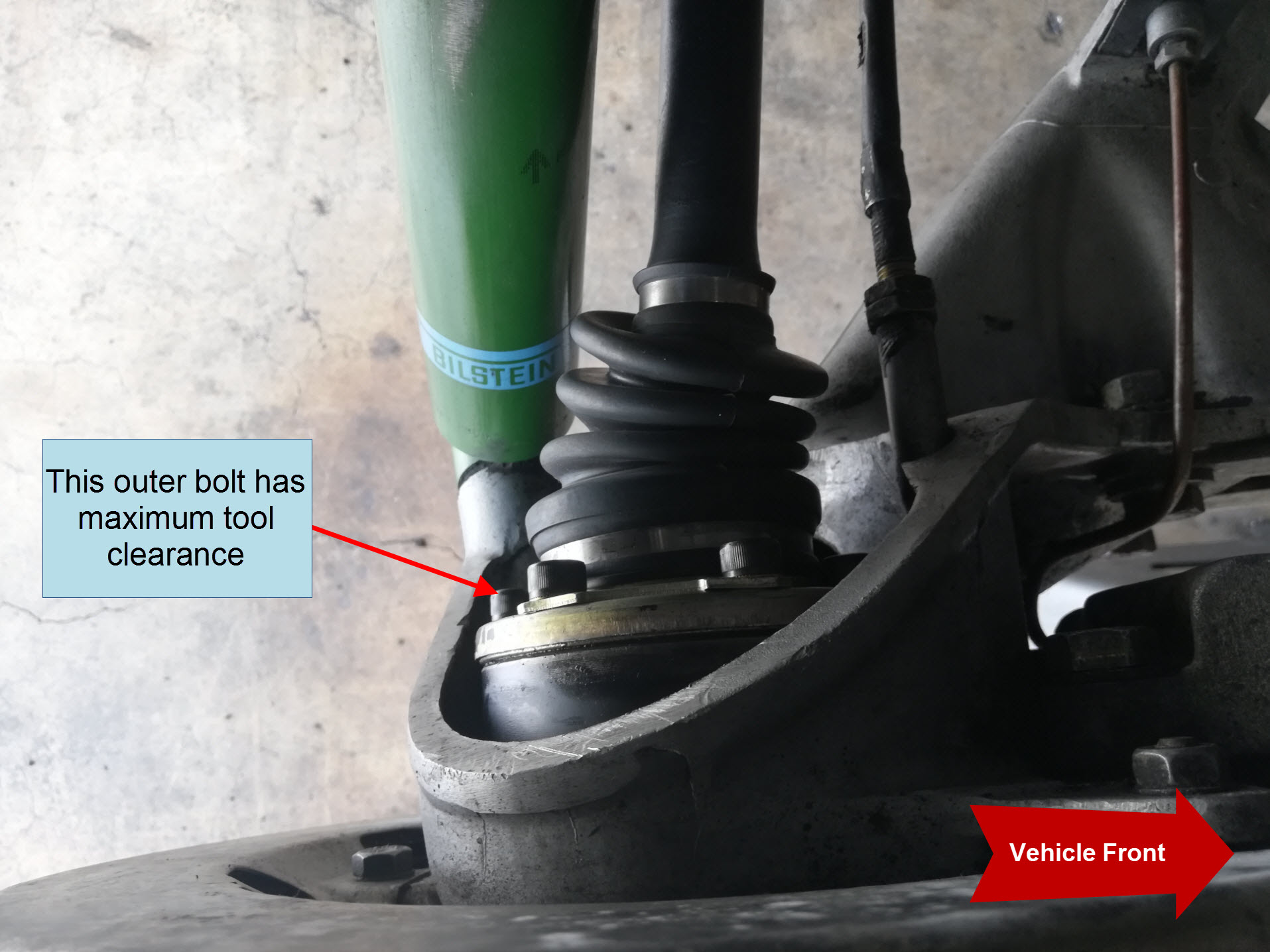 Air-cooled Porsche 911 outer CV joint.