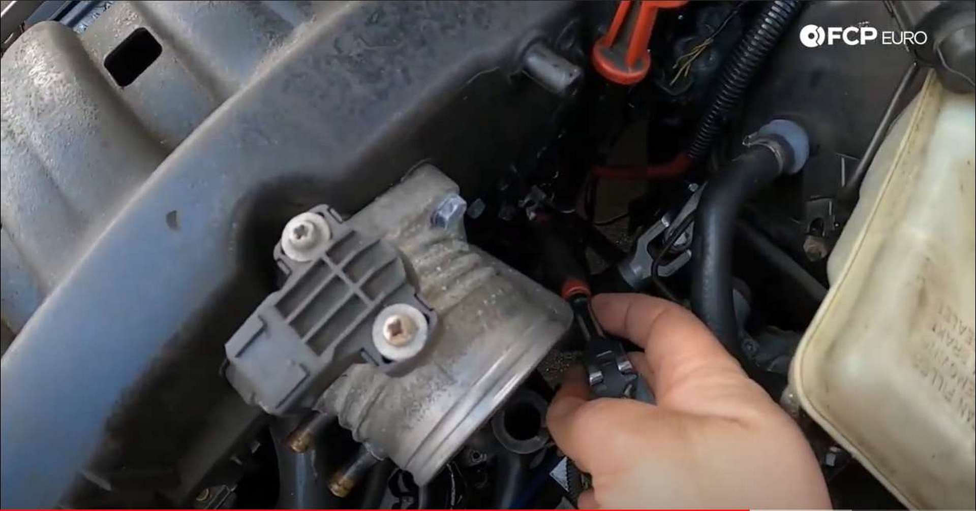 DIY BMW M50 Intake Manifold oil dipstick tube bolt location