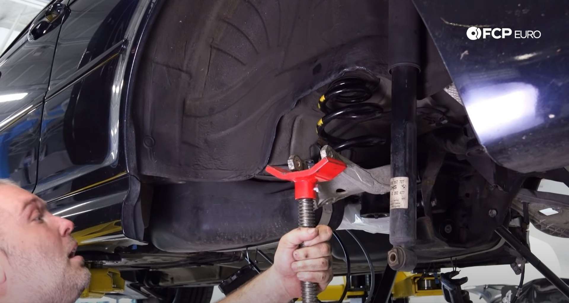 DIY E46 BMW M3 Rear Subframe Refresh Part 3 torquing the control arms at ride height
