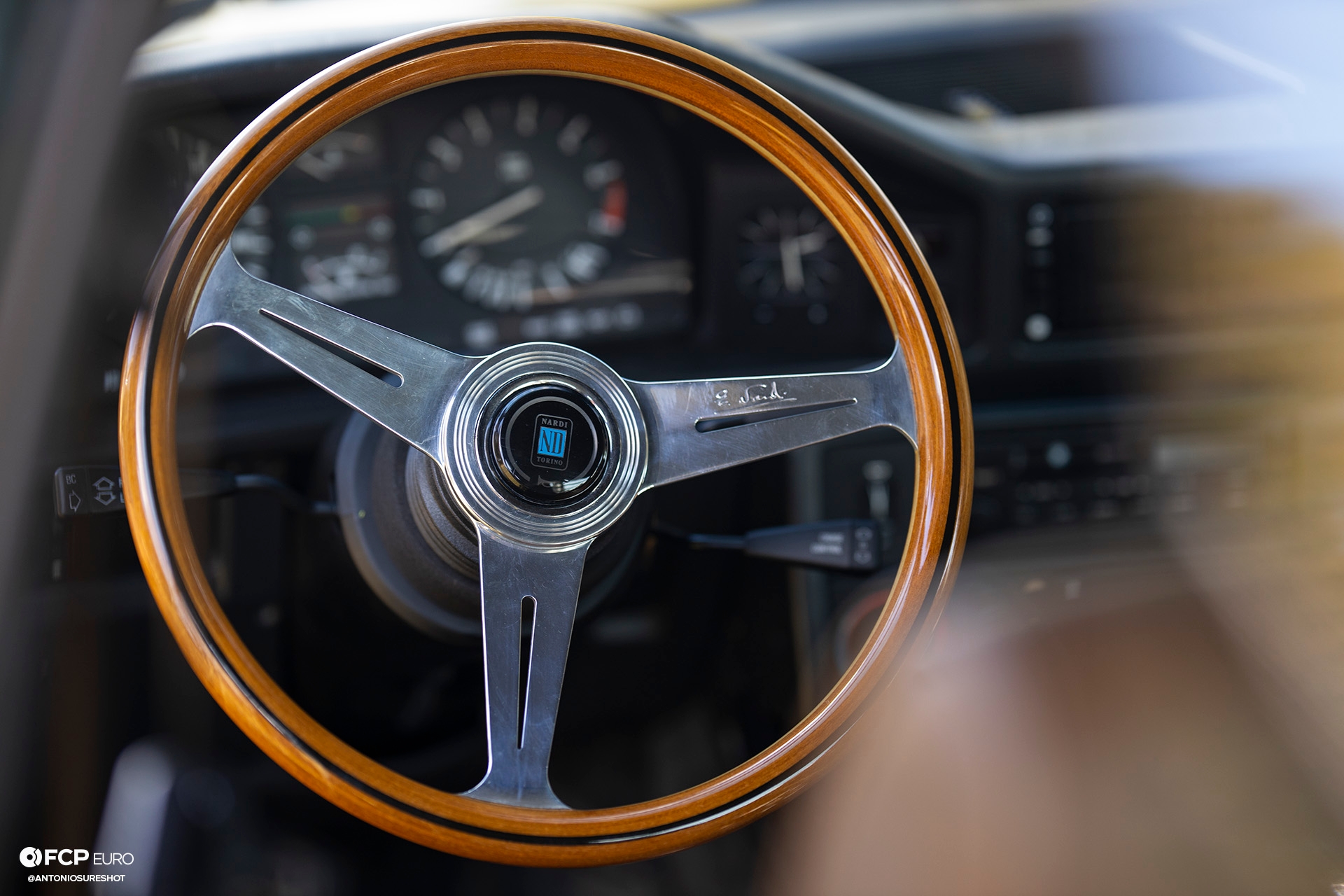 BMW E28 M60B40 V8 Engine Swap 535i Nardi Steering Wheel