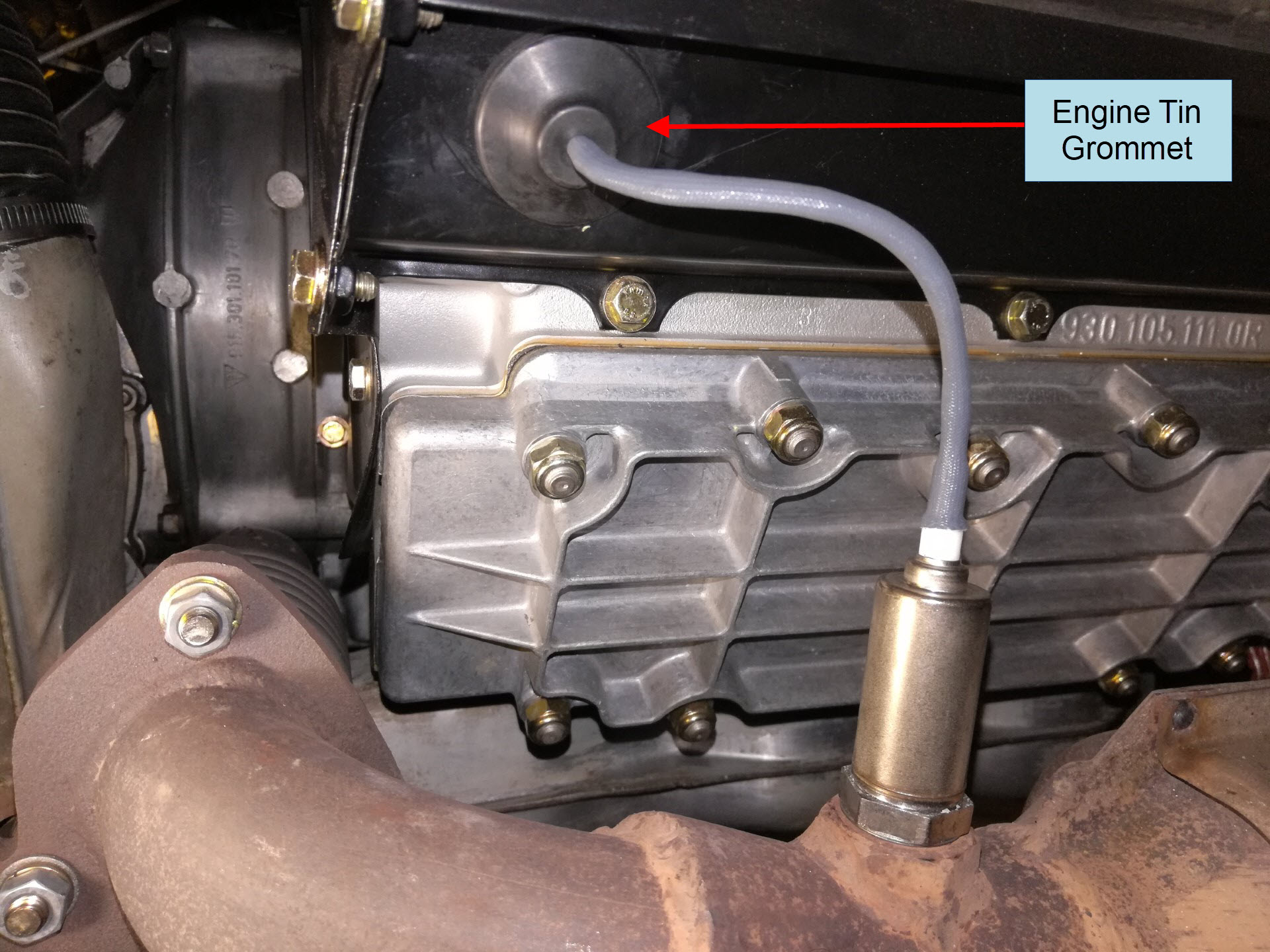 Air-cooled Porsche 911 oxygen sensor removal