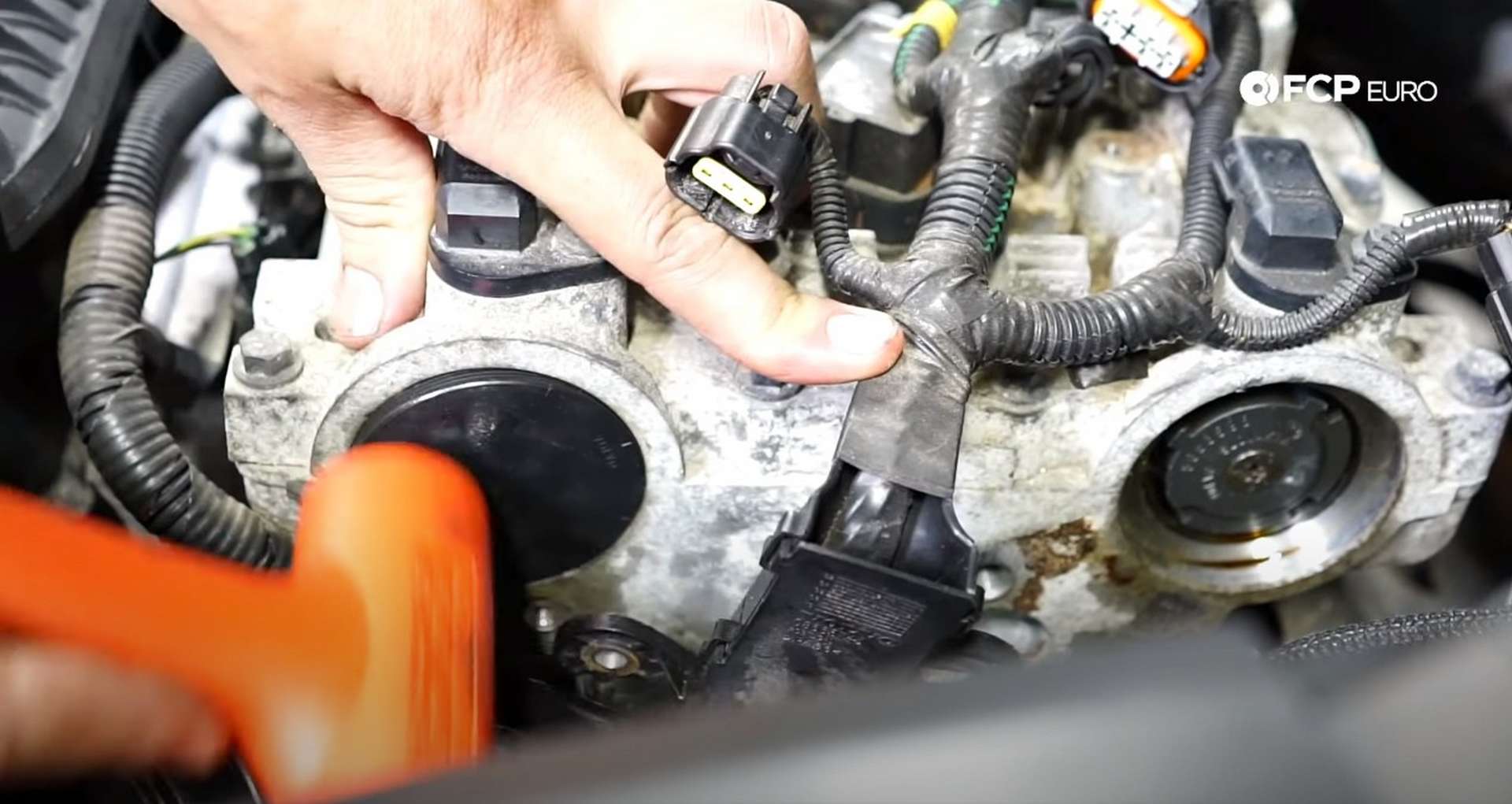 DIY Volvo P1 Timing Belt Replacement installing the rear cam seals