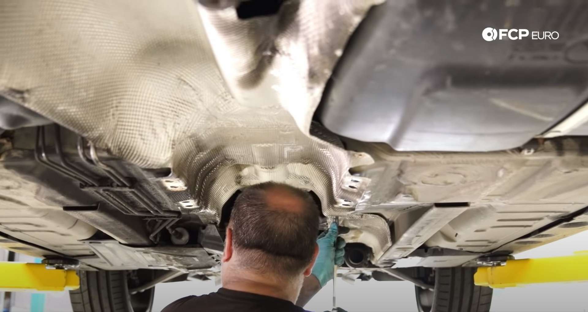 DIY E46 BMW M3 Rear Subframe Refresh Part 3 refitting the exhaust heat shield