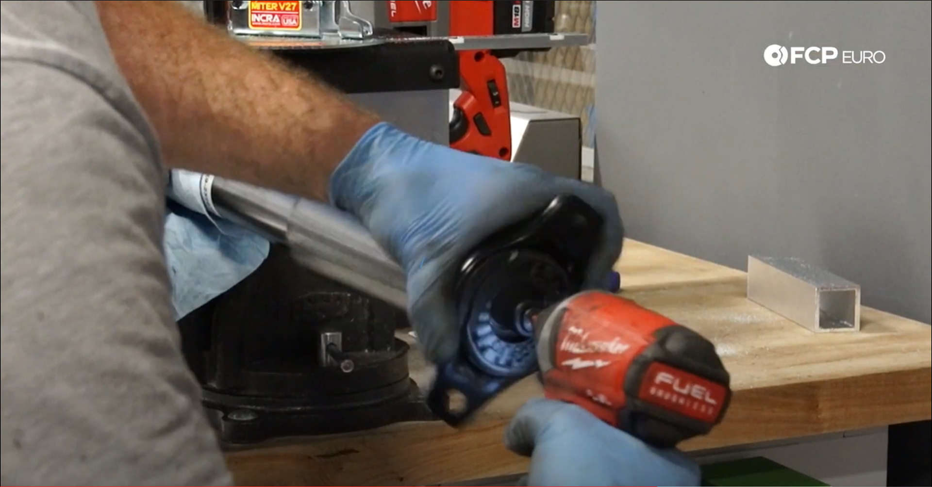 DIY Volvo Rear Shocks installing shock mount nut]