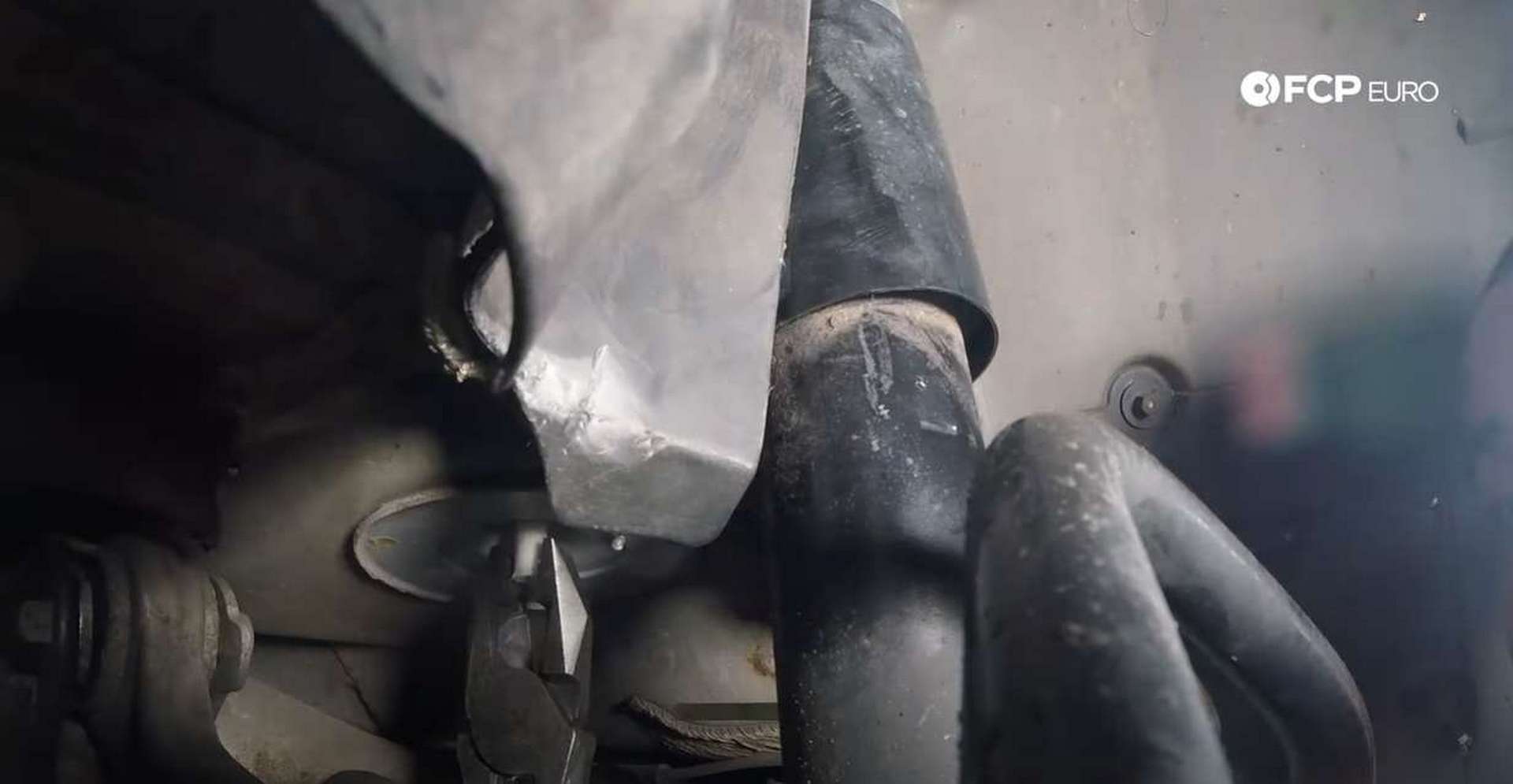 DIY Mercedes AIRMATIC Spring Replacement removing the spring's body mount