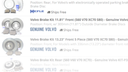 New Volvo S60 Parts, Accessories & Kits Available at FCP Euro (P3 2011+)