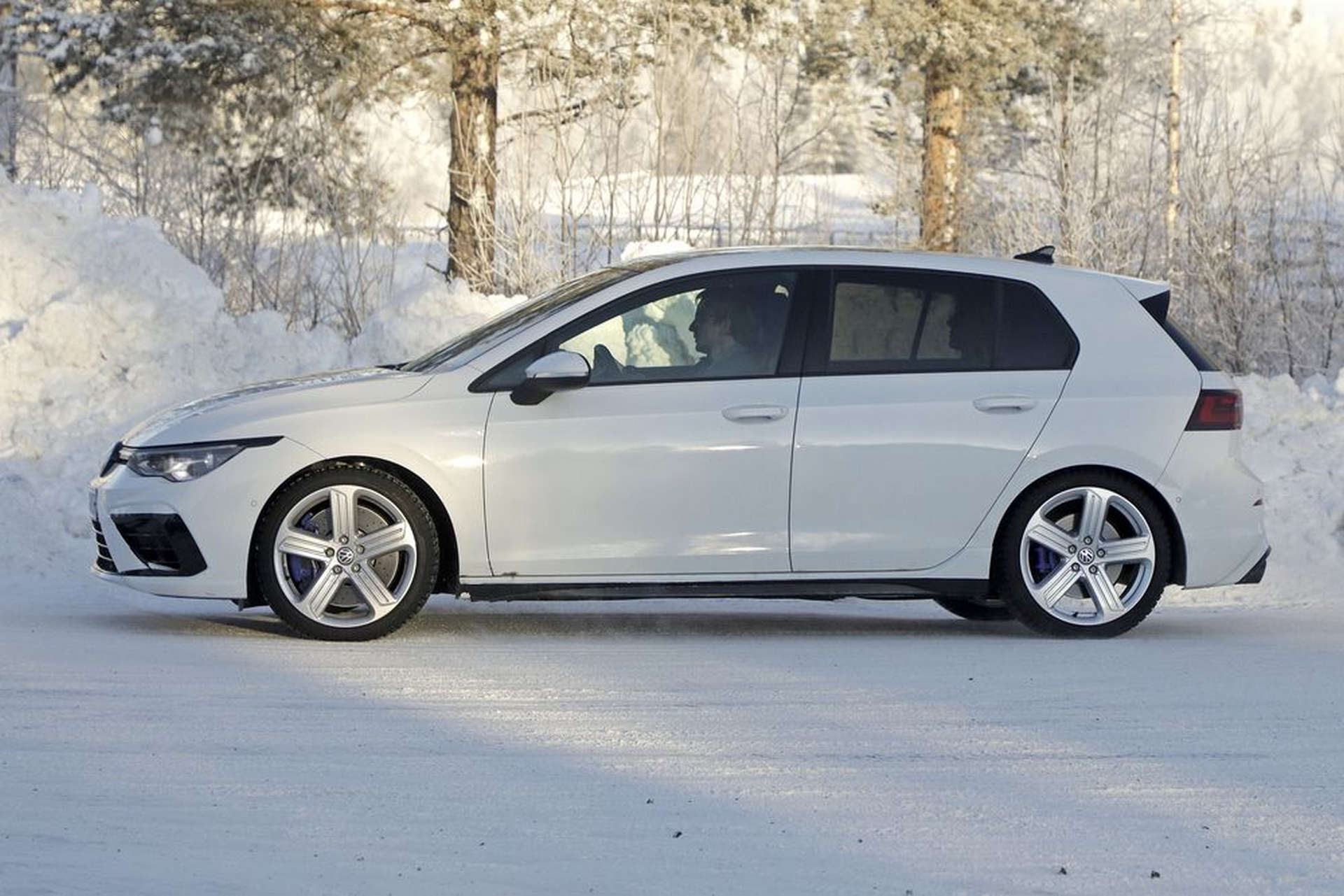 Volkswagen MK8 Golf R Spy Shots Testing Side Profile