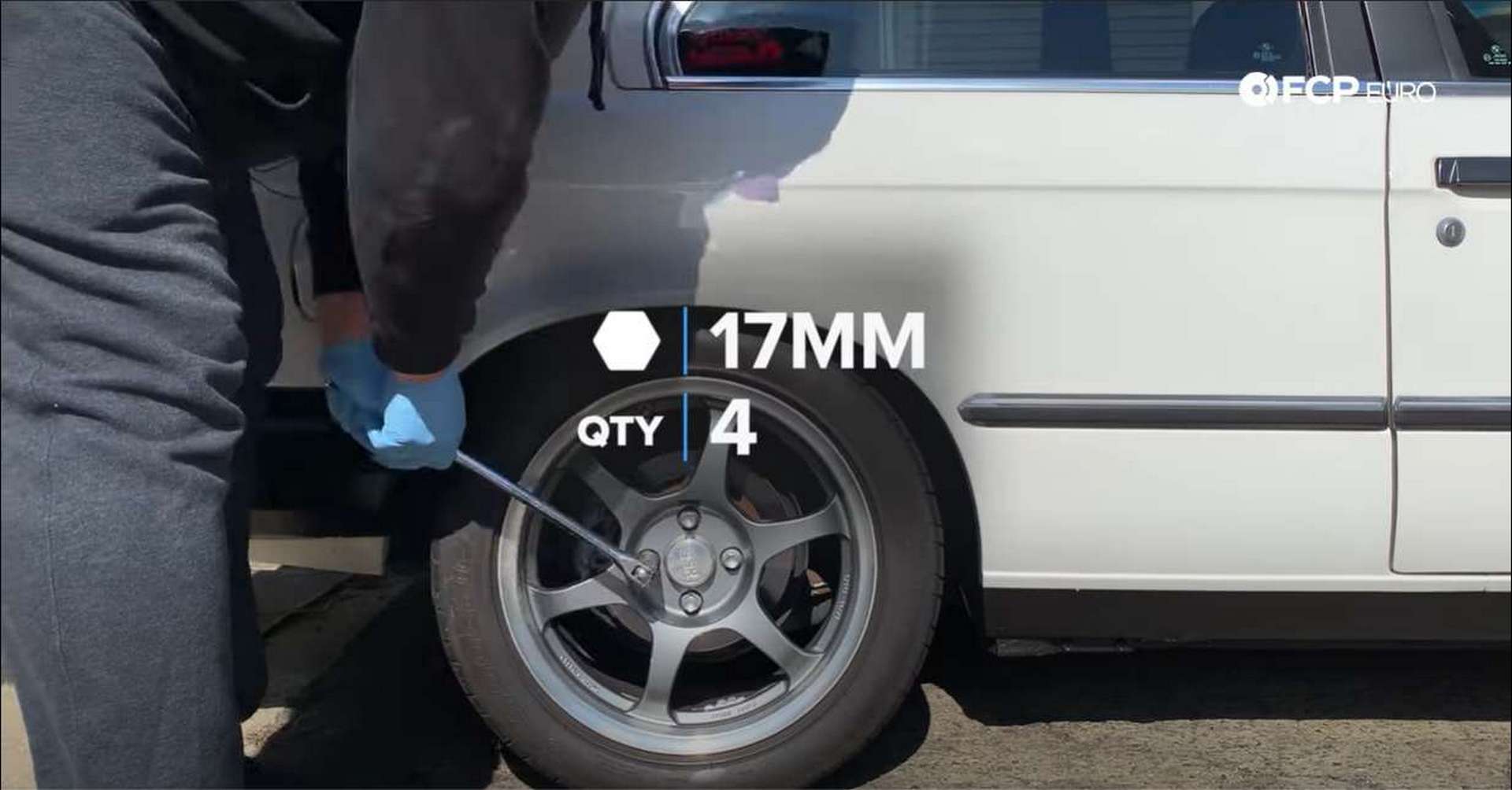 BMW E30 Rear Brakes removing wheel