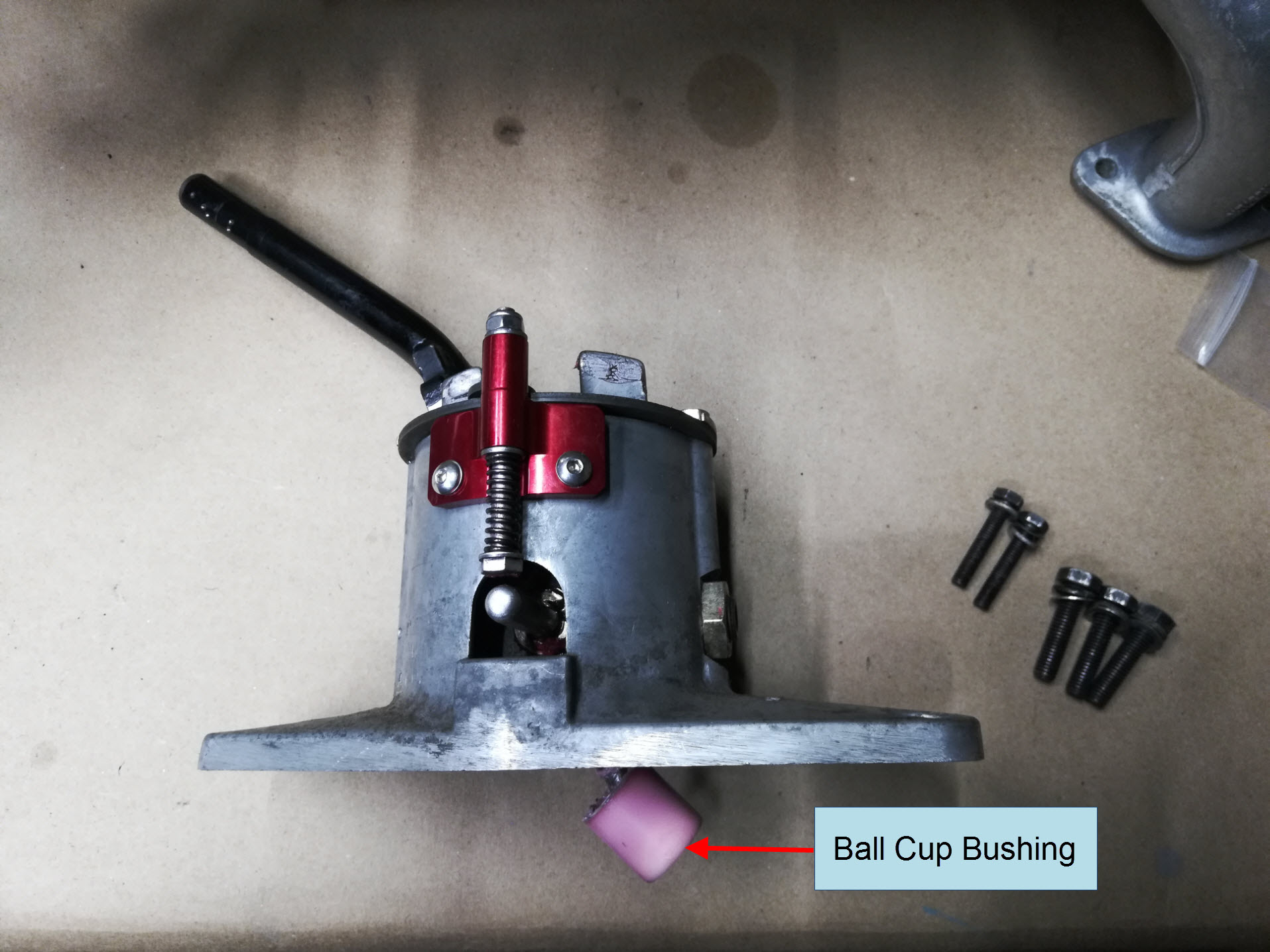 Air-cooled Porsche 911 shifter assembly bushing.
