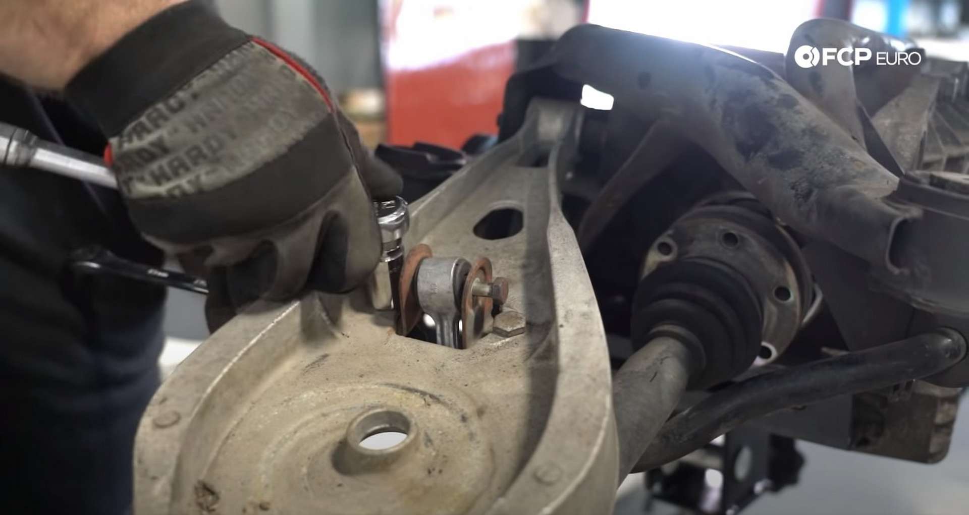 DIY E46 BMW M3 Rear Subframe Refresh Part 2 removing the endlink bracket
