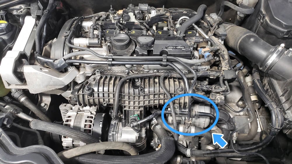 Volvo V60 P3 Water Pump Replacement Location
