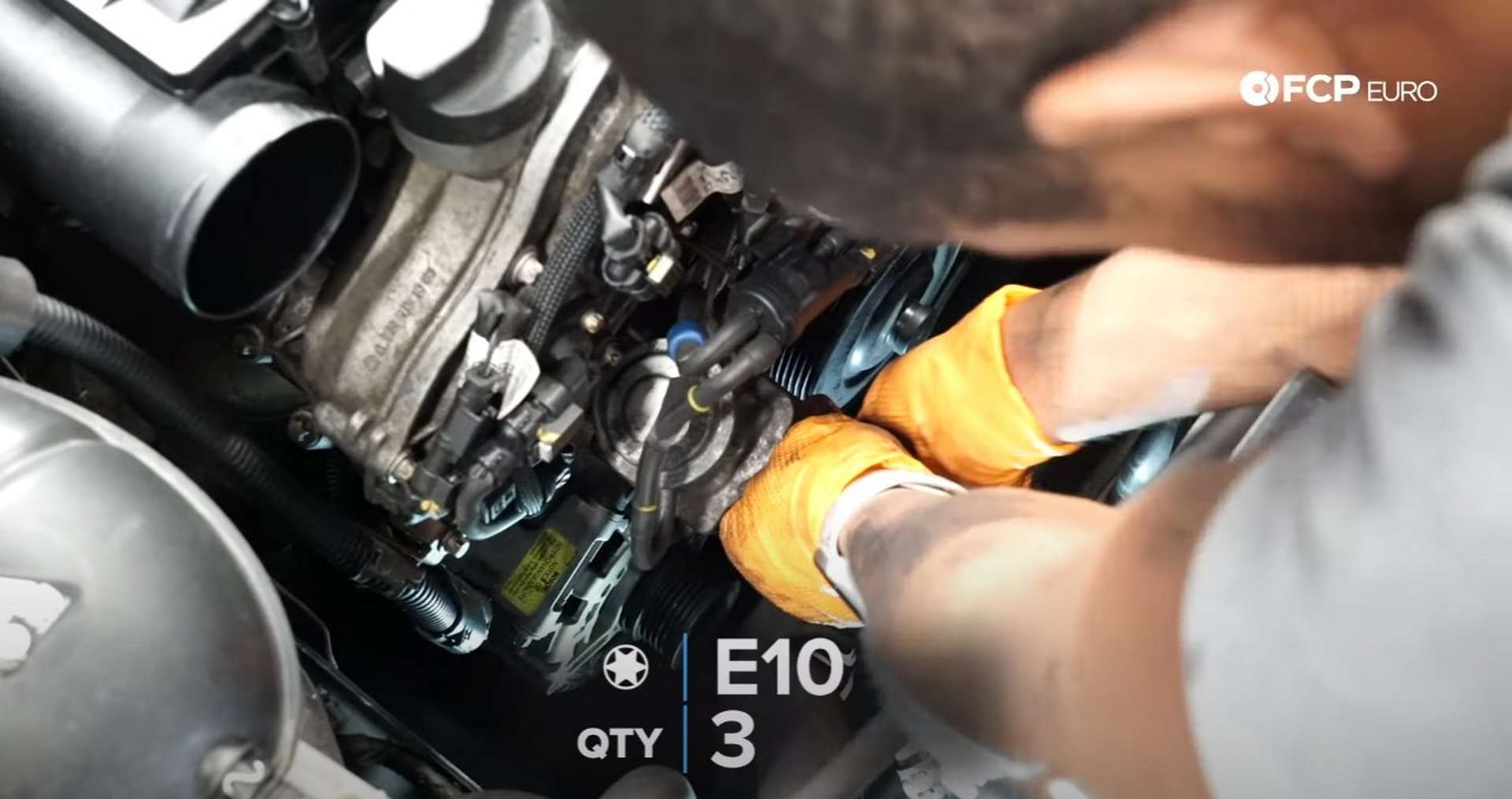 DIY Mercedes W212/204 Alternator and Drive Belt Replacement installing the combi valve