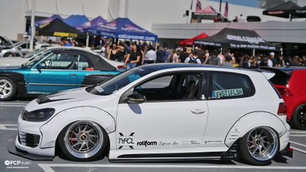 European Cars Swarm The Petersen Museum Rooftop