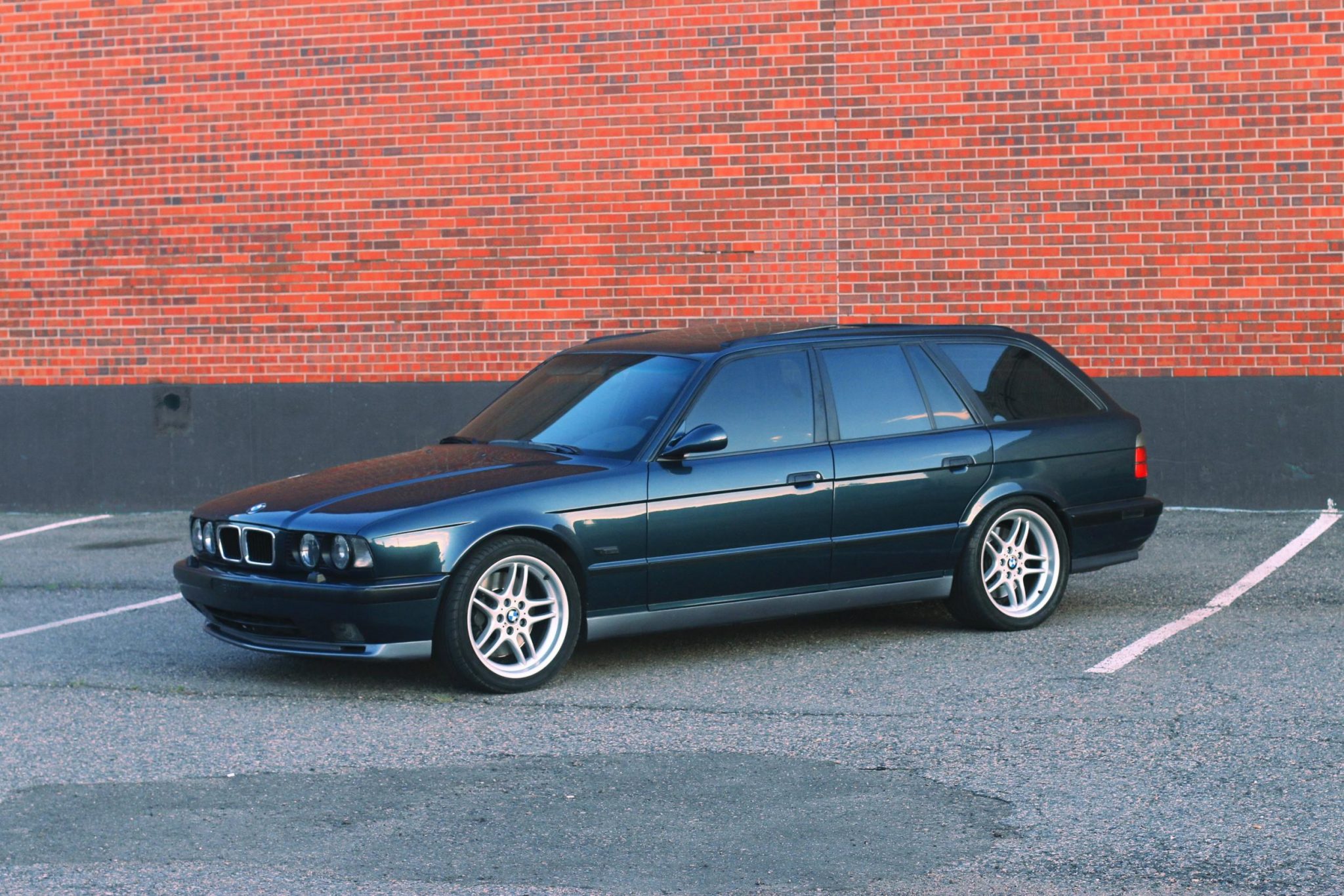 2021 Auction Finds E34 M5 Touring front three-quarter