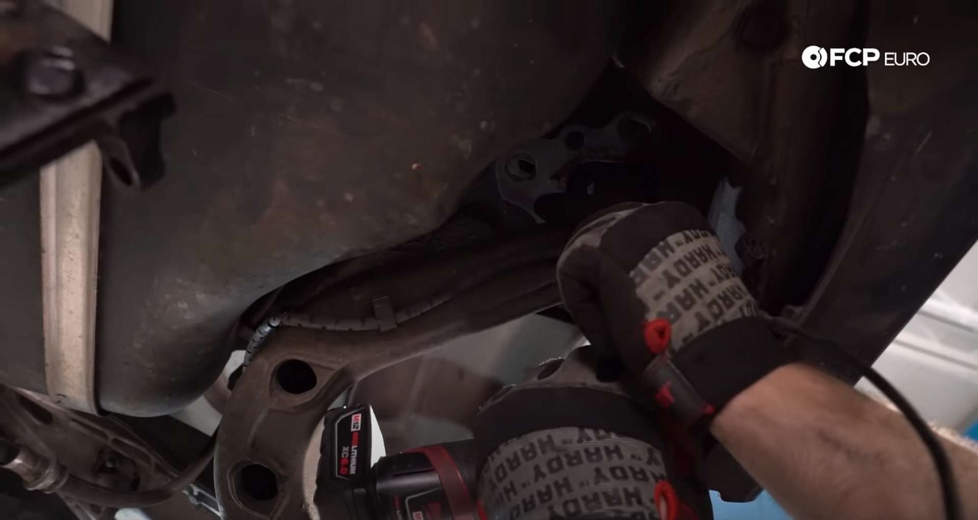 DIY E46 BMW M3 Rear Subframe Refresh Part 1 removing the trailing arm to chassis bolts