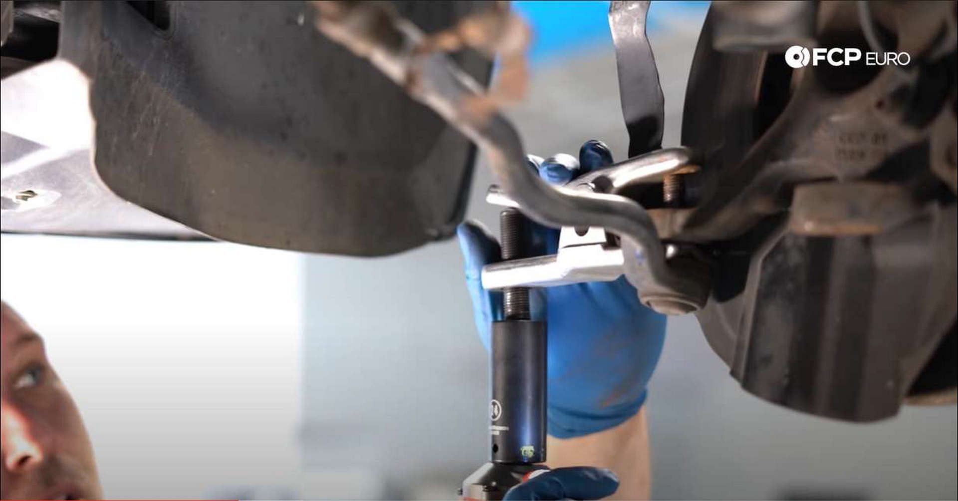 DIY BMW Front Suspension Refresh removing tie rod end