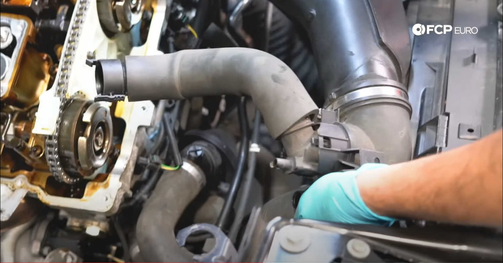 DIY BMW N20 Timing Chain installing the intake plenum