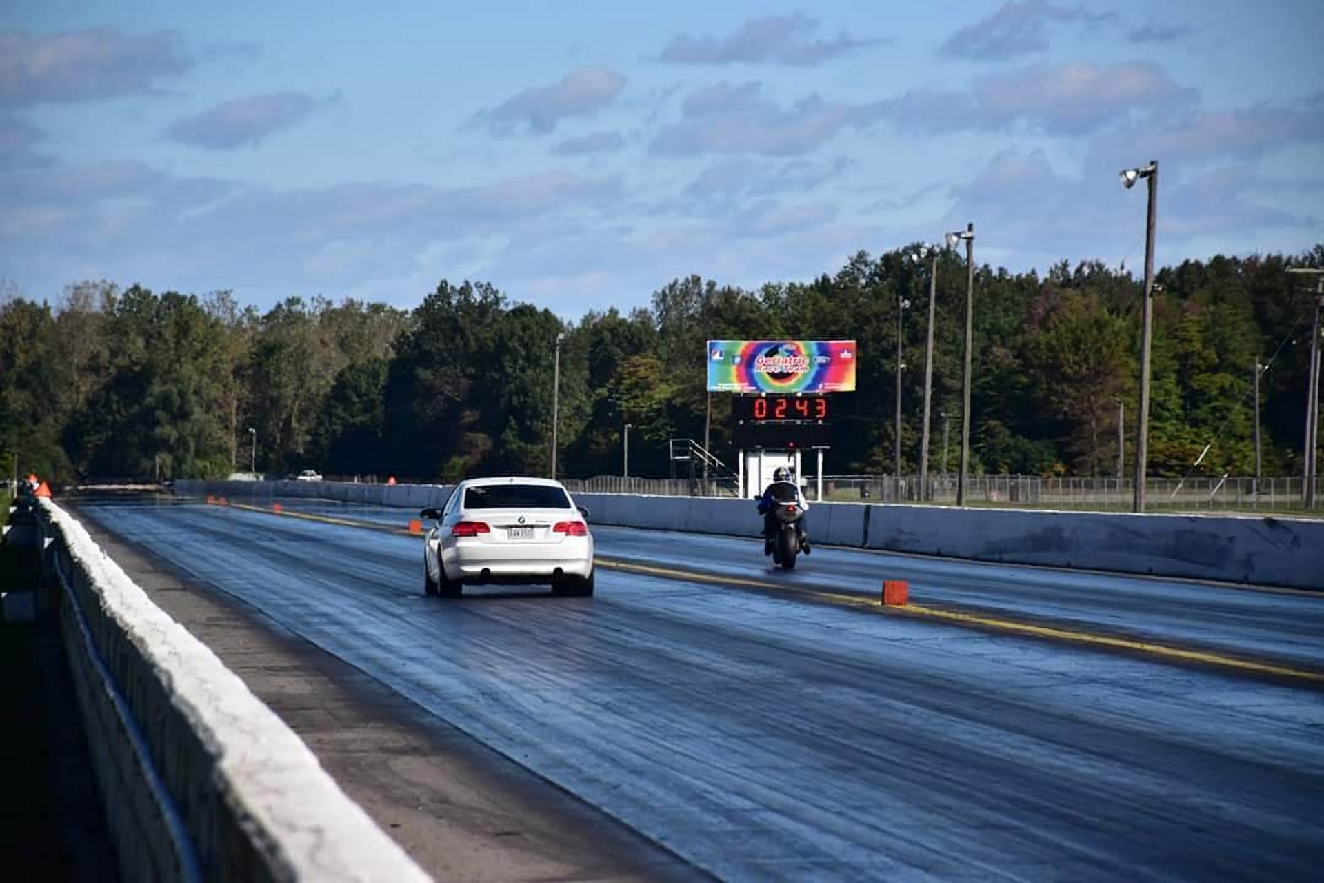 Chad In His 335xi Making A Pass