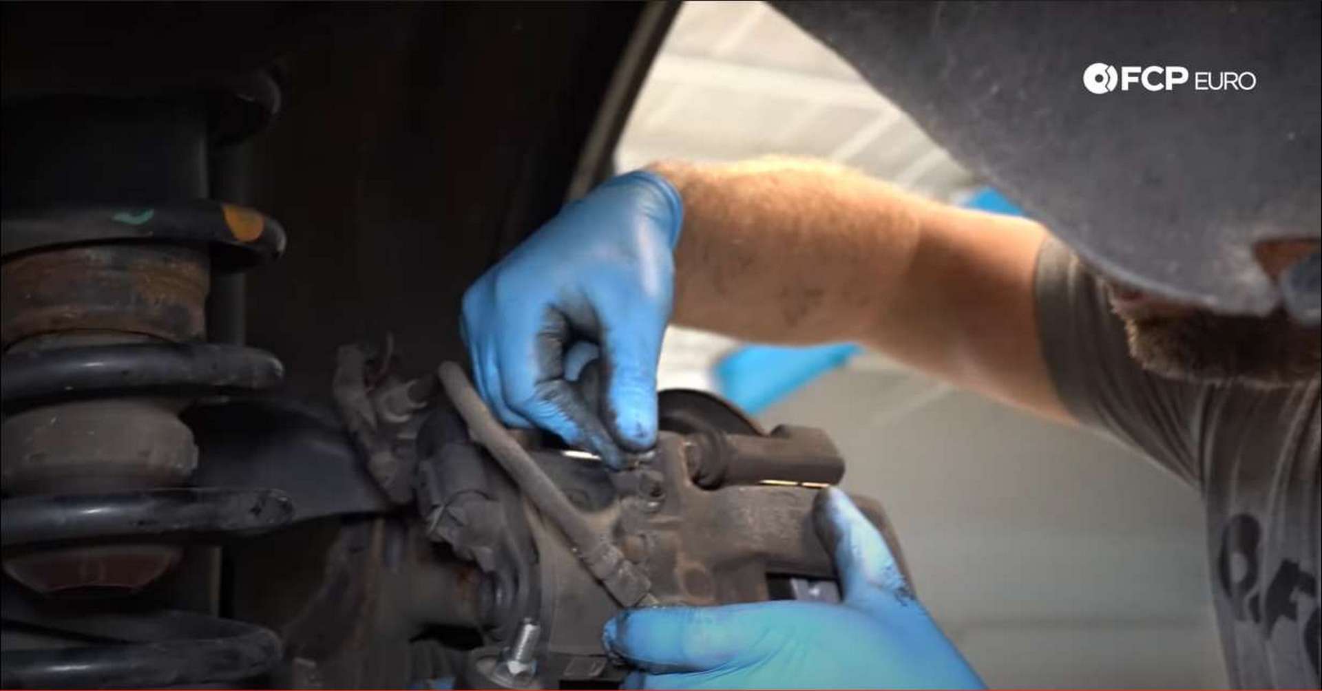 DIY P3 Volvo Rear Brakes installing the caliper