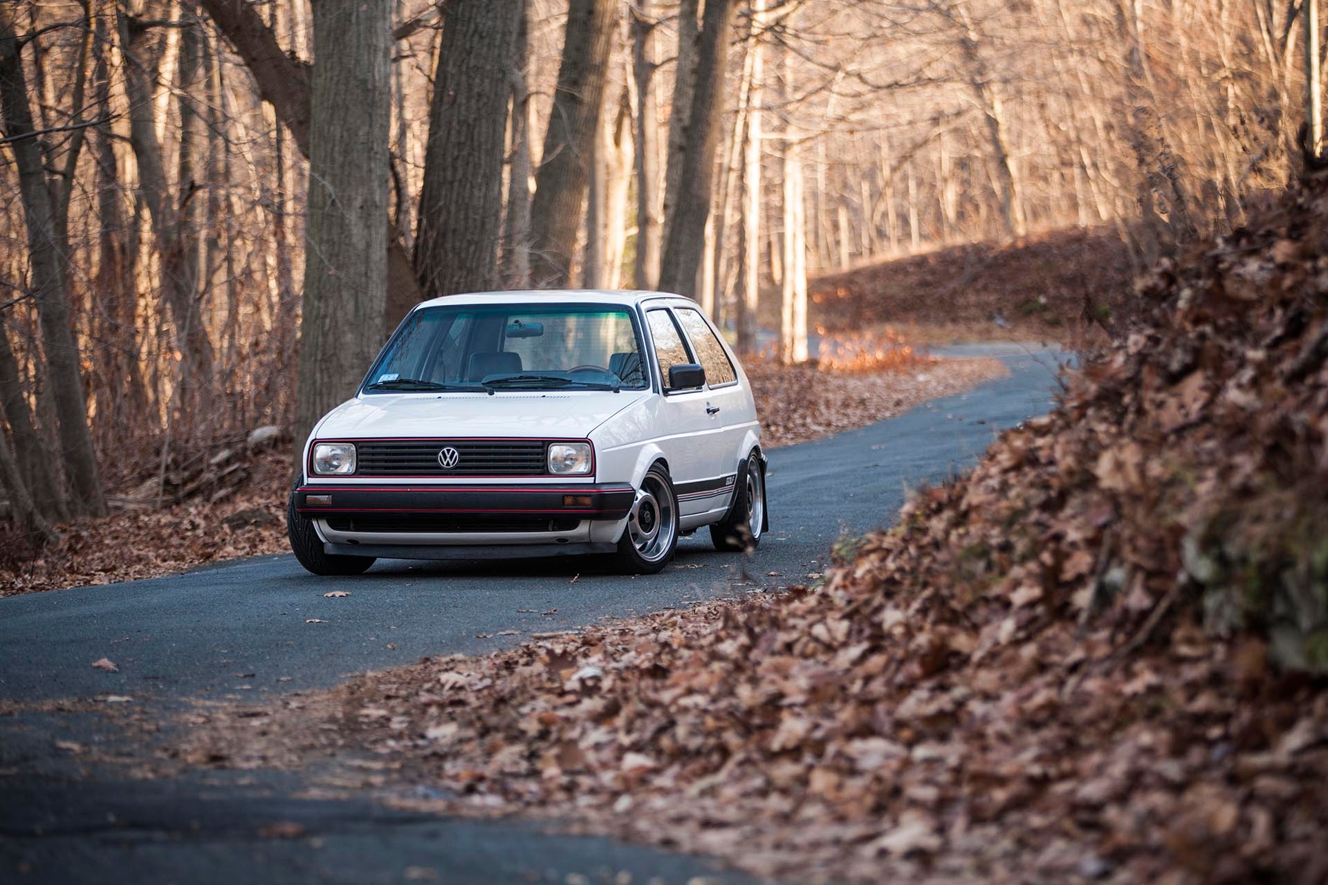 Alpine White Mk2 VW Golf ABA Westmoreland grill