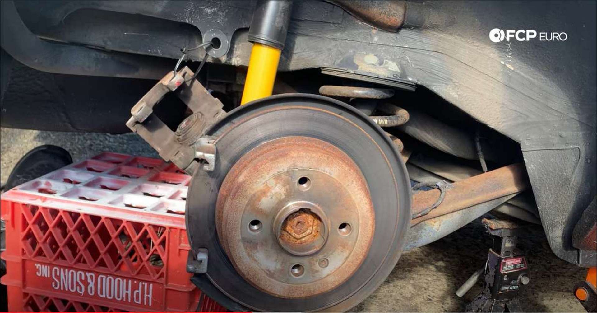 BMW E30 Rear Brakes hanging caliper