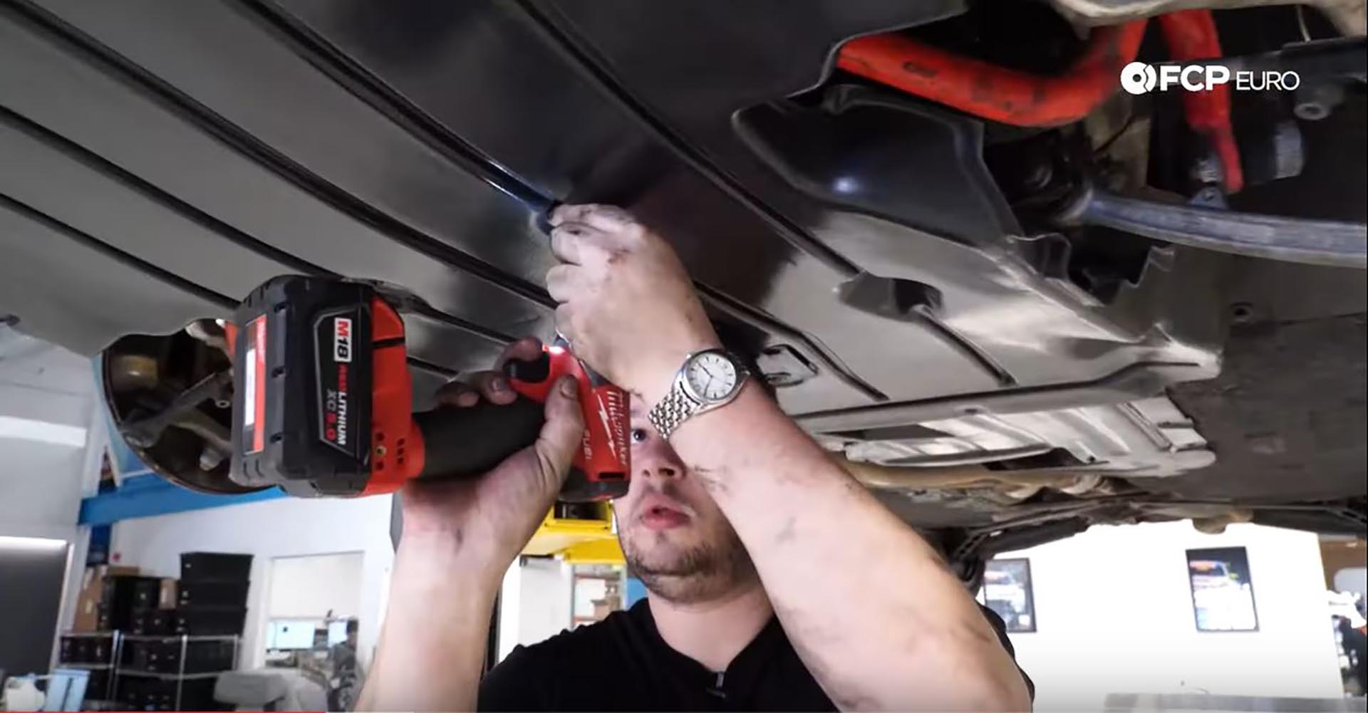 BMW Steering Rack Belly Pan Removal