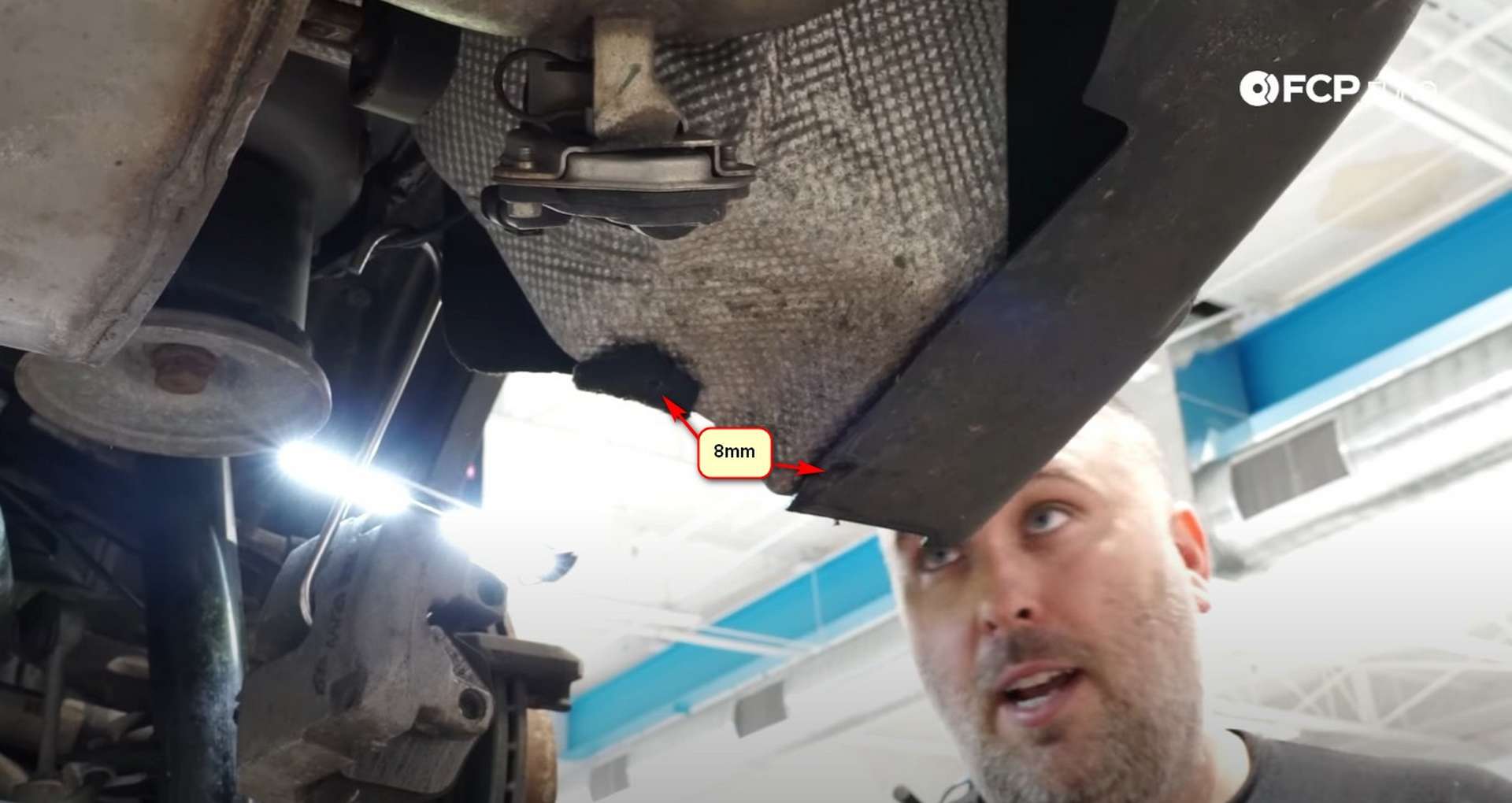 DIY BMW F15 X5 F16 X6 Brake Service 8mm fastener locations