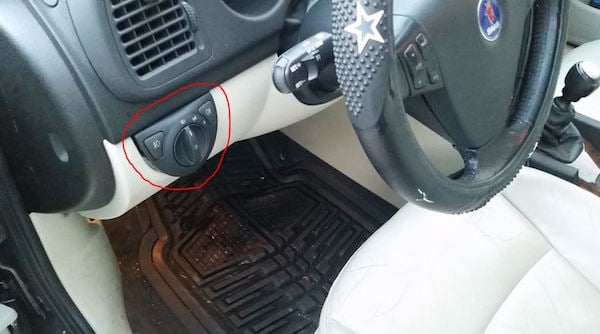 SAAB Headlight Switch