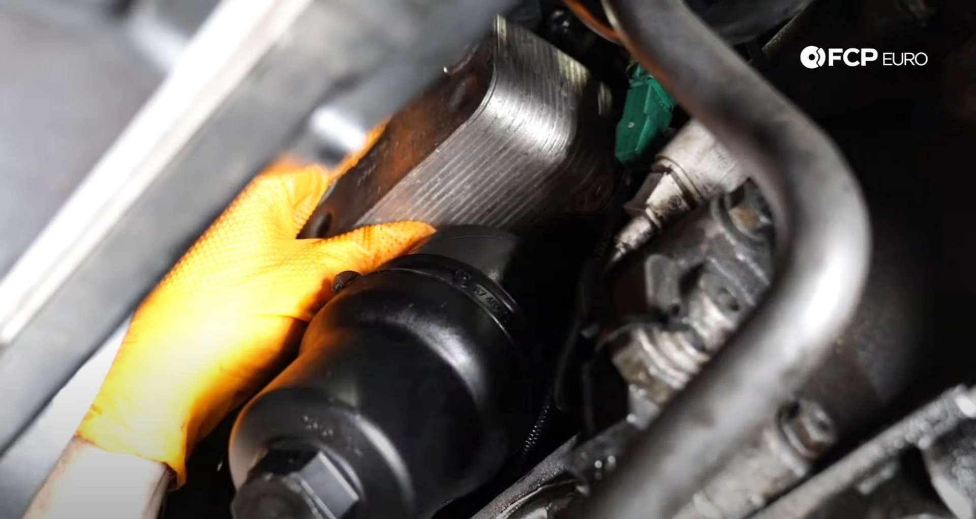 28-DIY-Mk5-GTI-Oil-FIlter-Housing_Reinstalling-Oil-Cooler