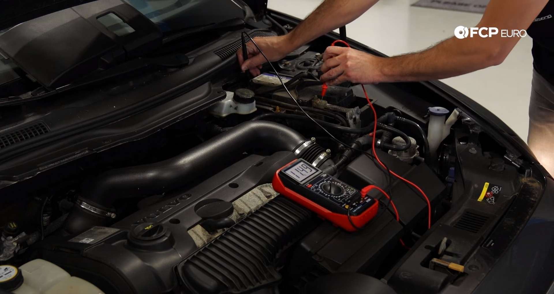 Tech Tip Failing Battery V.S. Failing Alternator checking the alternator with a multimeter