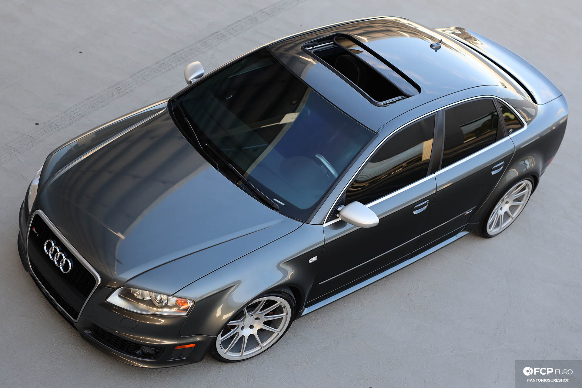B7 Audi RS4 Top down angle