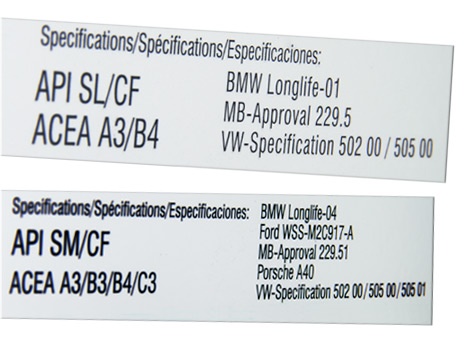 Oil Certifications