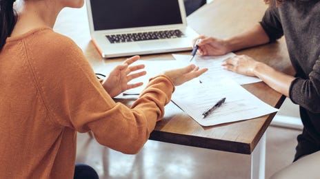 women learning german in-person at the language center