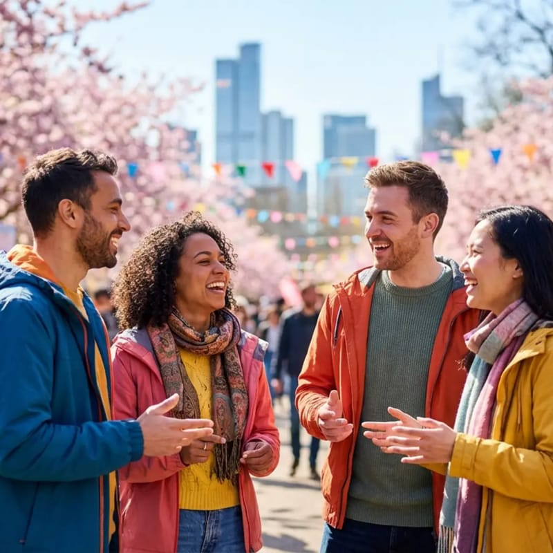 Practice English in Vancouver at the spring festivals